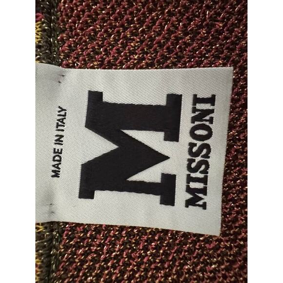 M Missoni Women’s Size 40 US 4 Small Pink Green & Yellow Knit Tank Bodycon Dress - Picture 7 of 8